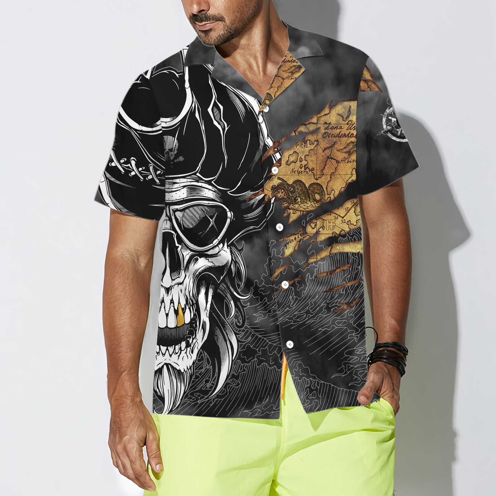 Pirates Skull Hawaiian Shirt