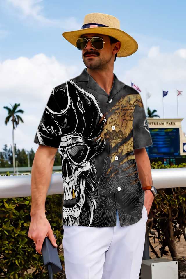 Pirates Skull Hawaiian Shirt