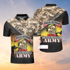 Proud Veteran Of The U.S Army Custom Polo Shirt, Skull Veteran Polo Shirt, Personalized Veteran Shirt For Men