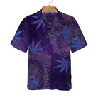 Purple Hippie Marijuanas Mandala Hawaiian Shirt, Unique Seamless Pattern Hippie Shirt, Best Hippie Gift