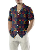 Retro Mini Van Hippie Hawaiian Shirt, Colorful Hippie Vans Seamless Pattern Shirt, Unique Hippie Gift