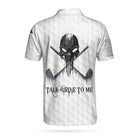 Ripped Vintage Golfing Skull Camouflaged Polo, Talk Birdie To Me M-Ver 3 Polo Shirt - Hyperfavor