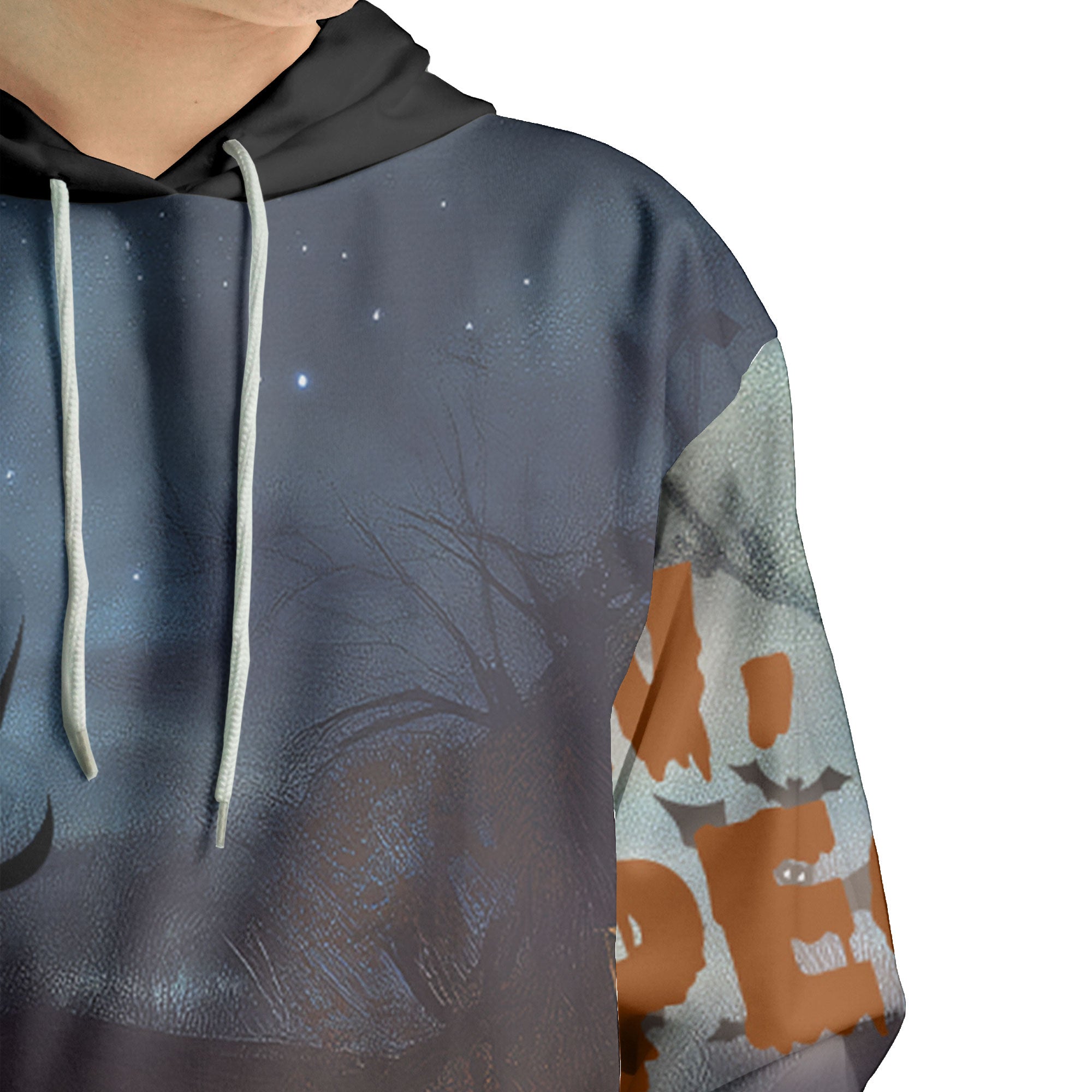 Scary Ghost Pumpkins In Midnight Halloween Hoodie - HYPERFAVOR