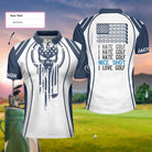 Skull Golf Shirt For Men Custom Polo Shirt, Personalized Skull American Flag Golf Polo Shirt