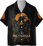 Skull Raven Viking Hawaiian Shirt, Till Valhalla Viking Shirt For Men And Women