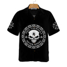 Skull Viking Valhalla Hawaiian Shirt, Black Goth Skull Shirt For Men And Women
