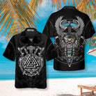 Son Of Odin Viking Hawaiian Shirt, Viking Axe Pattern Shirt