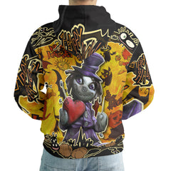 Spooky Halloween Illustration Doll Hoodie - HYPERFAVOR