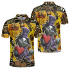 Spooky Halloween Illustration Doll Polo Shirt - HYPERFAVOR