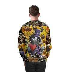 Spooky Halloween Illustration Doll Sweatshirt - HYPERFAVOR