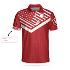 Swing Swear Drink Repeat Sunday Red Custom Polo Shirt