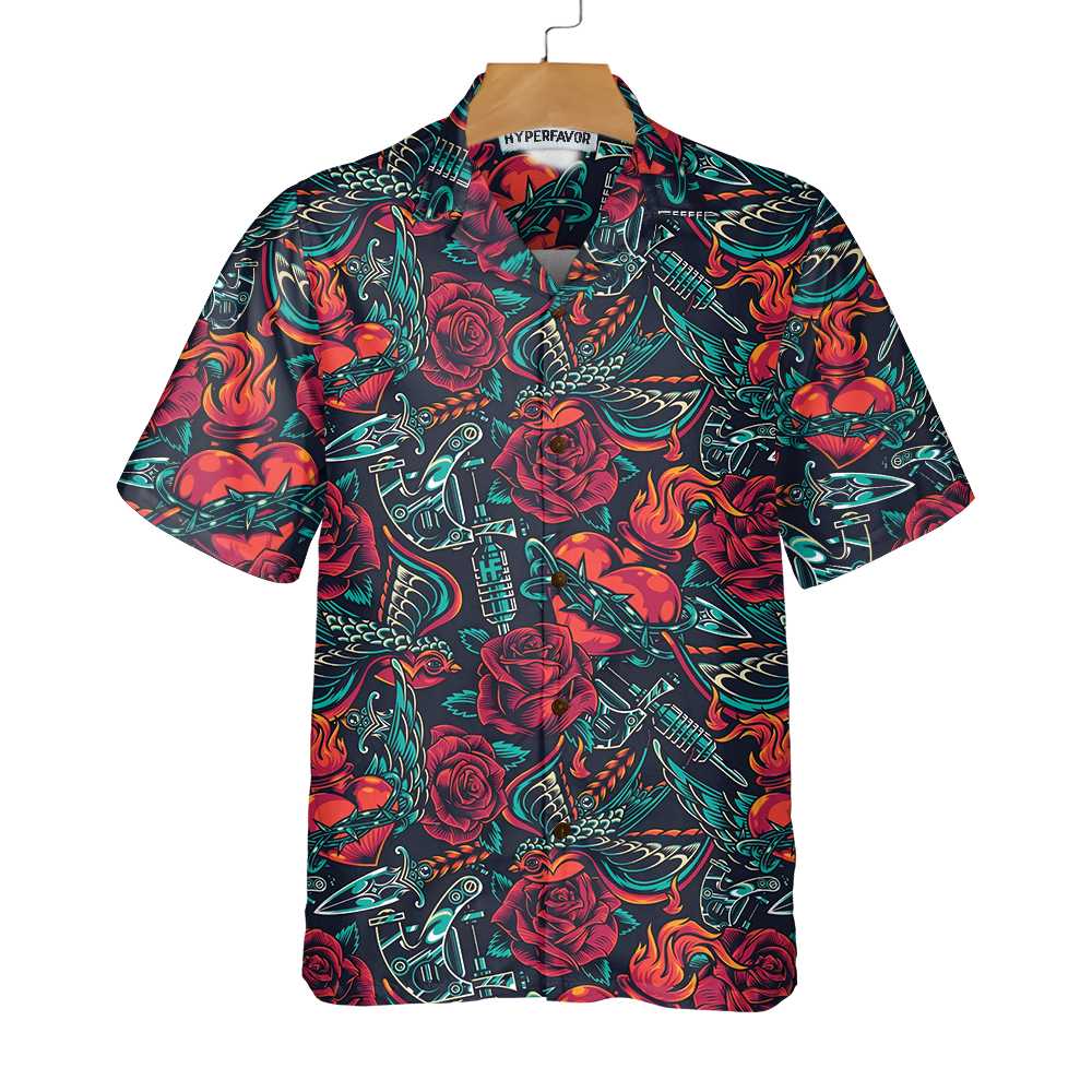 Tattoo Day Of The Dead Hawaiian Shirt, Unique Tattoo Artist Shirt, Best Shirt For Day Of The Dead