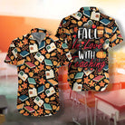 Teacher Fall In Love With Teaching Teacher Hawaiian Shirt, Unique Teacher Shirt, Cool Teacher Appreciation Gift