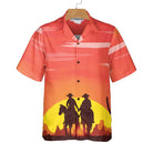 Texas Couple Cowboy Texas Hawaiian Shirt, Vinatge Texas Cowboy Shirt For Texans