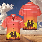 Texas Couple Cowboy Texas Hawaiian Shirt, Vinatge Texas Cowboy Shirt For Texans