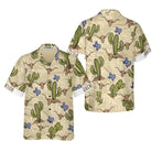 Texas Longhorn Cactus Custom Hawaiian Shirt, Unique Texas Shirt For Texas Lovers