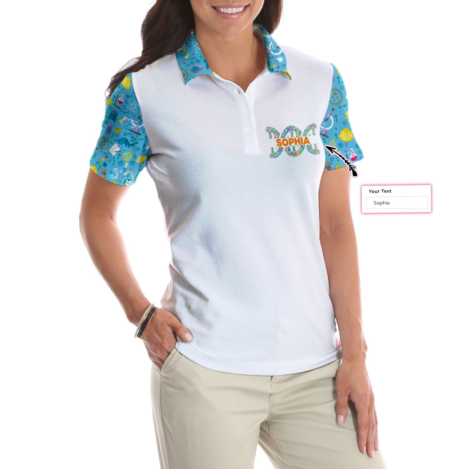 There's No Crying In Biology Custom Short Sleeve Women Polo