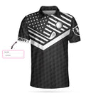 This Is How We Roll Custom Polo Shirt, Personalized Black American Flag Polo Shirt, Camping Shirt For Men