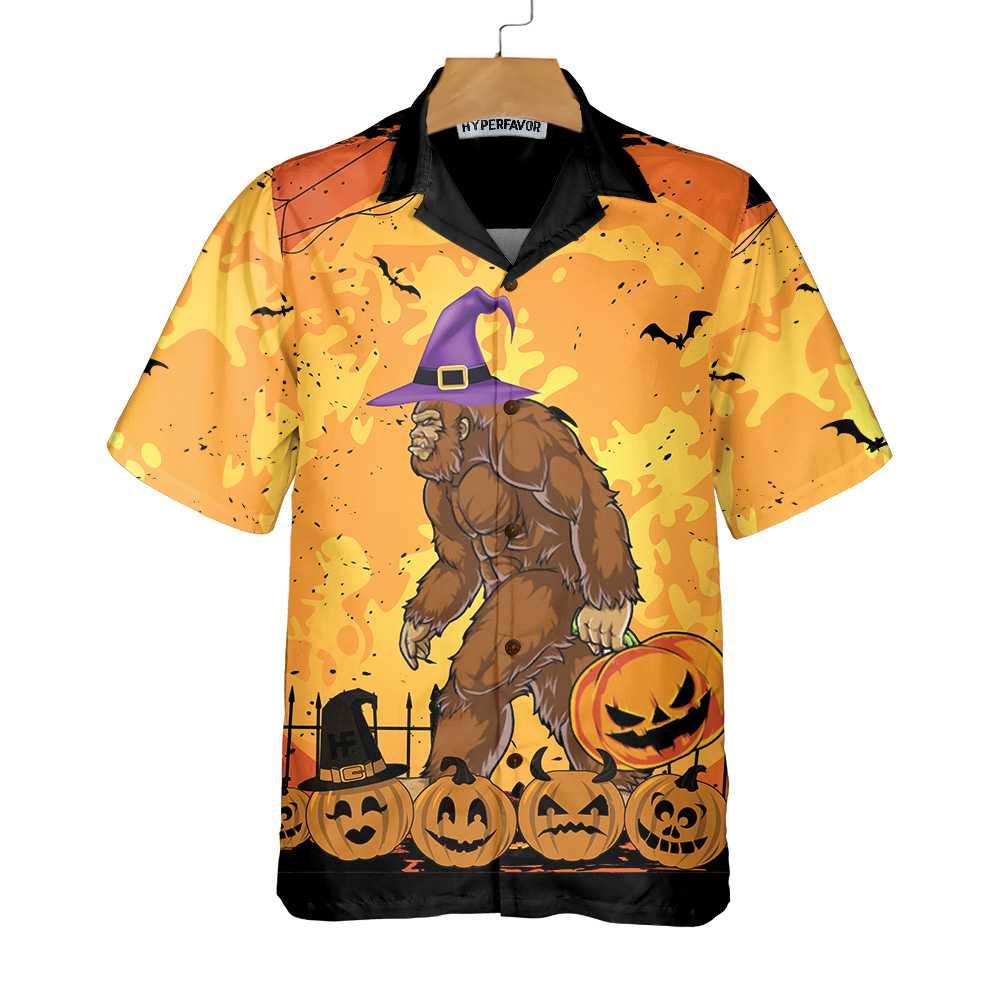 This Is My Human Costume Halloween Hawaiian Shirt, Bigfoot Halloween Shirt, Funny Shirt For Halloween