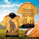 This Is My Human Costume Halloween Hawaiian Shirt, Bigfoot Halloween Shirt, Funny Shirt For Halloween