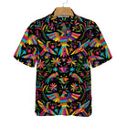 Traditional Embroidery Dia De Los Muertos Hawaiian Shirt, Unique Day Of The Dead Shirt