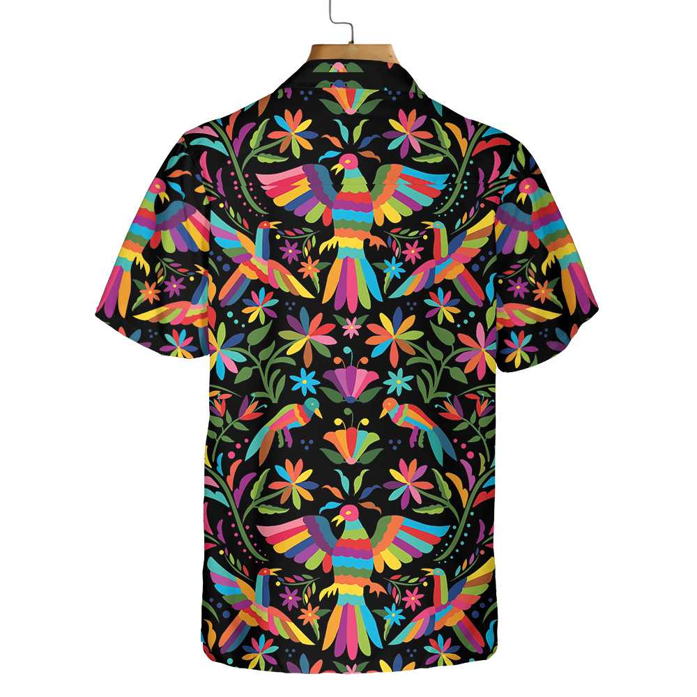 Traditional Embroidery Dia De Los Muertos Hawaiian Shirt, Unique Day Of The Dead Shirt