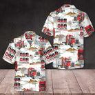 Trucker Hawaiian Shirt, Tropical Trucker Shirt For Men