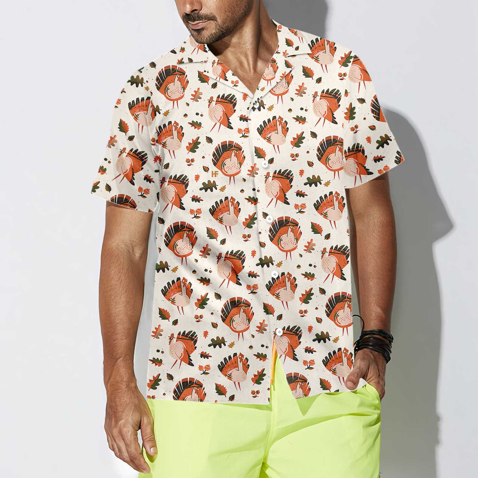 Turkey Thanksgiving Pattern Hawaiian Shirt, Funny Thanksgiving Shirt, Best Gift For Thanksgiving Day