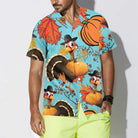 Turkey Thanksgiving Hawaiian Shirt, Funny Pumpkin Turkey Shirt, Unique Thanksgiving Gift