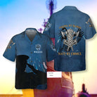 Viking By Blood, NAVY By Choice Custom Hawaiian Shirt, Cool Viking Shirt For US Navy