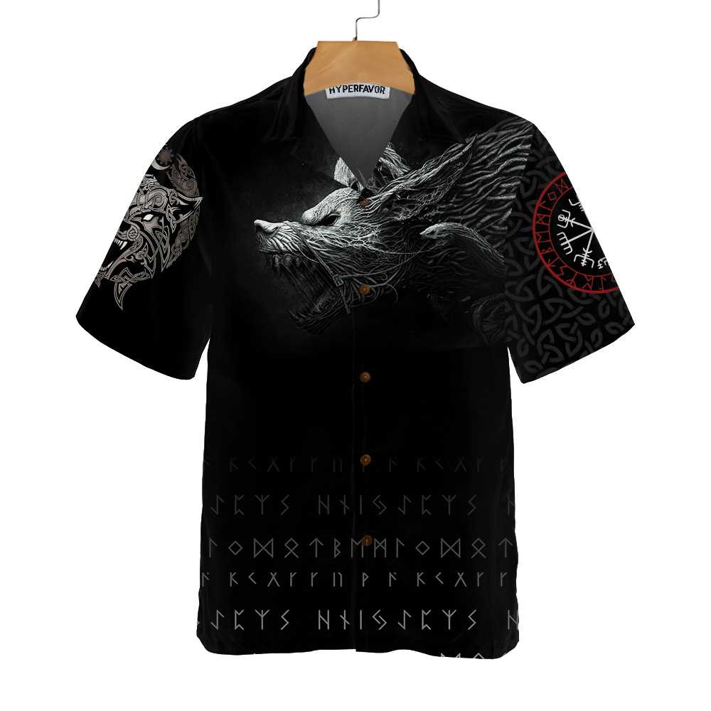 Viking Fenrir Wolf Hawaiian Shirt