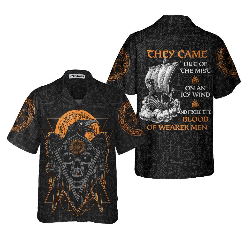 Viking They Came Out Of The Mist Viking Hawaiian Shirt, Viking Shirt Gift For Men And Women