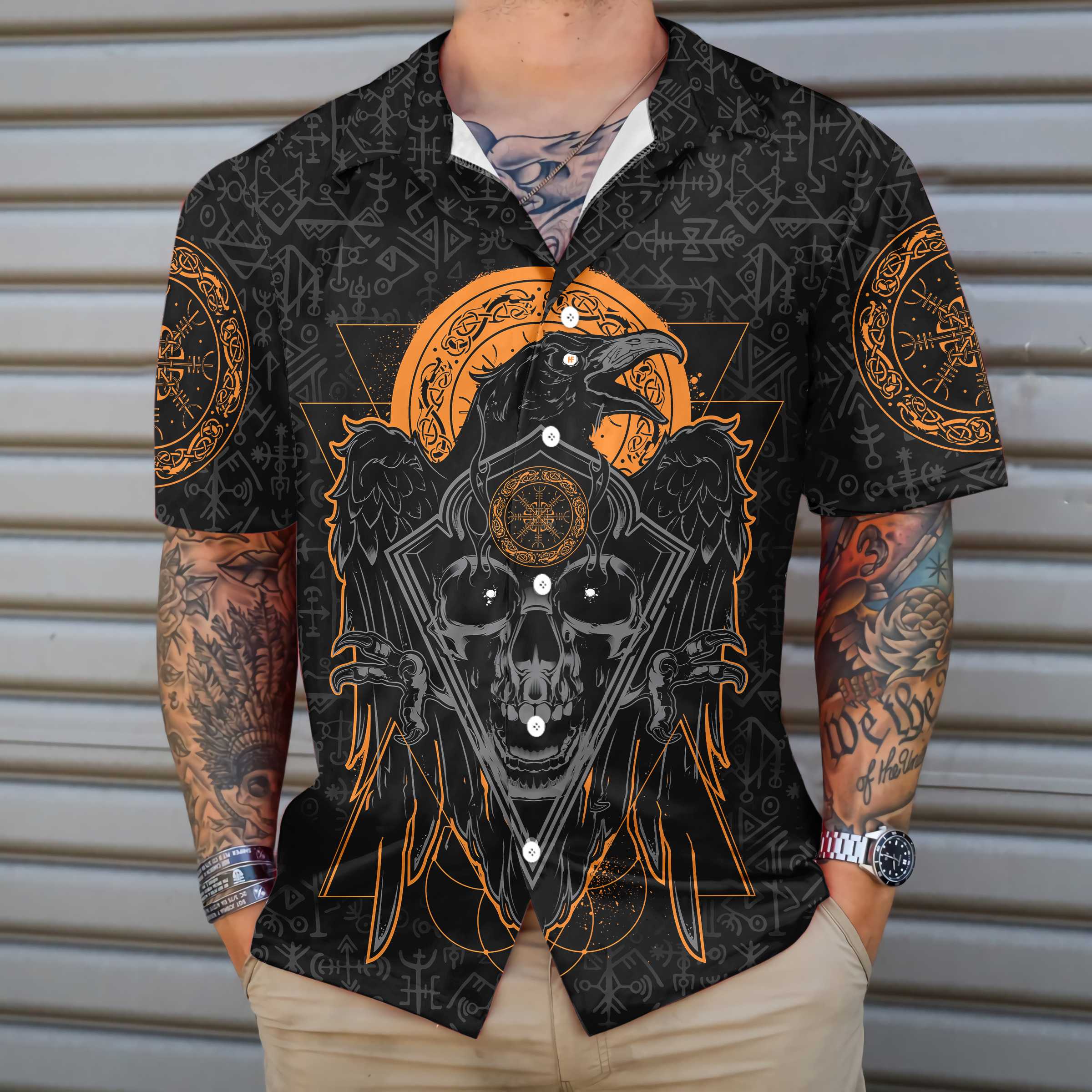 Viking They Came Out Of The Mist Viking Hawaiian Shirt, Viking Shirt Gift For Men And Women