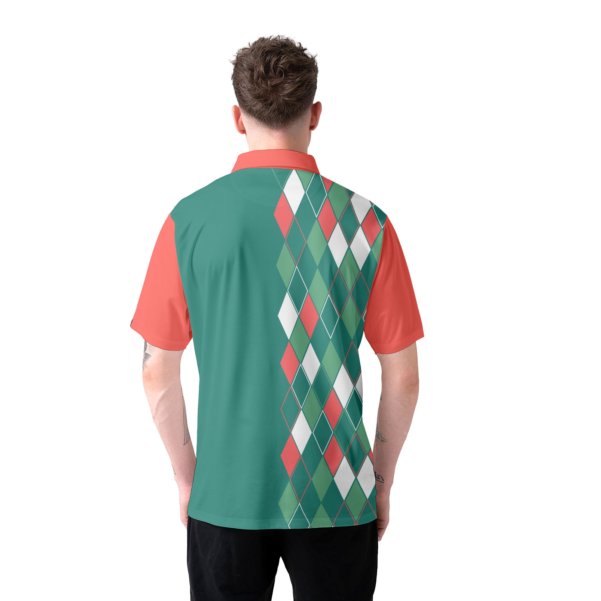 Vintage Christmas 80s Men Polo Shirt