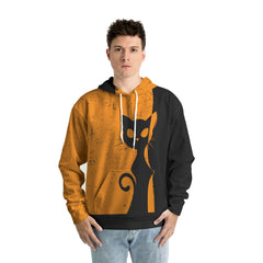 Vintage Single Silhouette Cat For Men, For Woman Hoodie - HYPERFAVOR