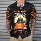 We Are Never Too Old For Halloween Hawaiian Shirt, Dachshund Halloween Shirt