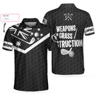 Weapons Of Grass Destruction Custom Polo Shirt, Personalized Black British Flag Polo Shirt, Best Tennis Shirt For Men