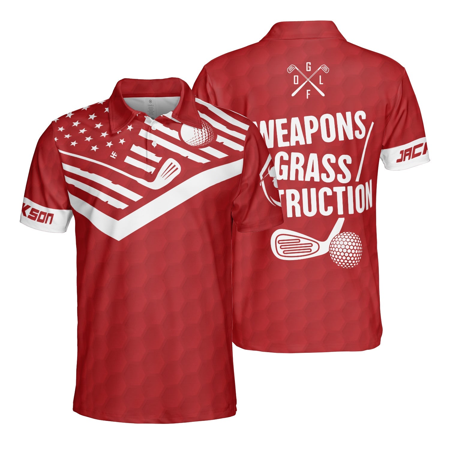 Weapons Of Grass Destruction Golf Polo | Hyperfavor