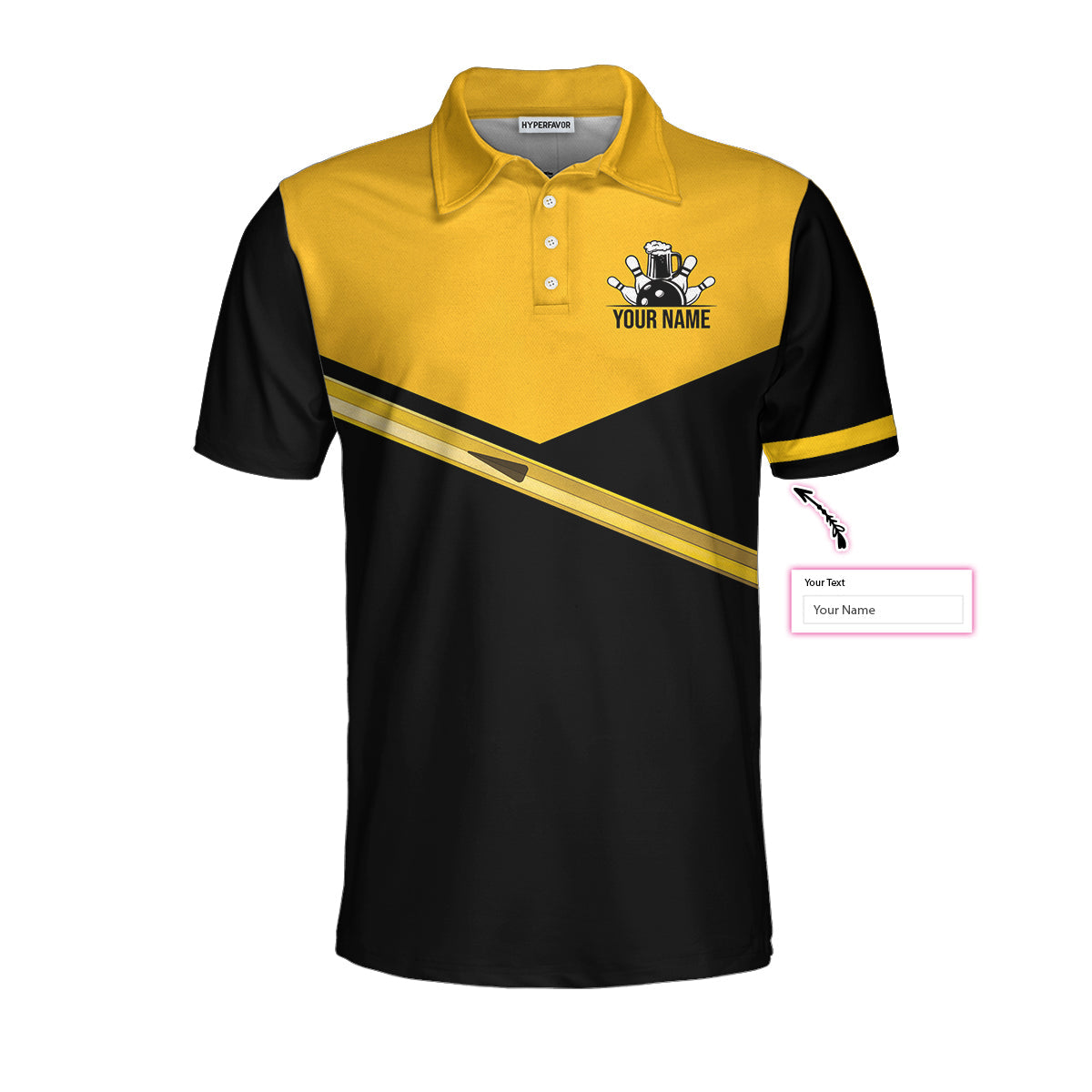 Weekend Forecast Bowling With A High Chance Of Drink Custom Polo Shirt, Personalized Bowling Shirt For Beer Lovers