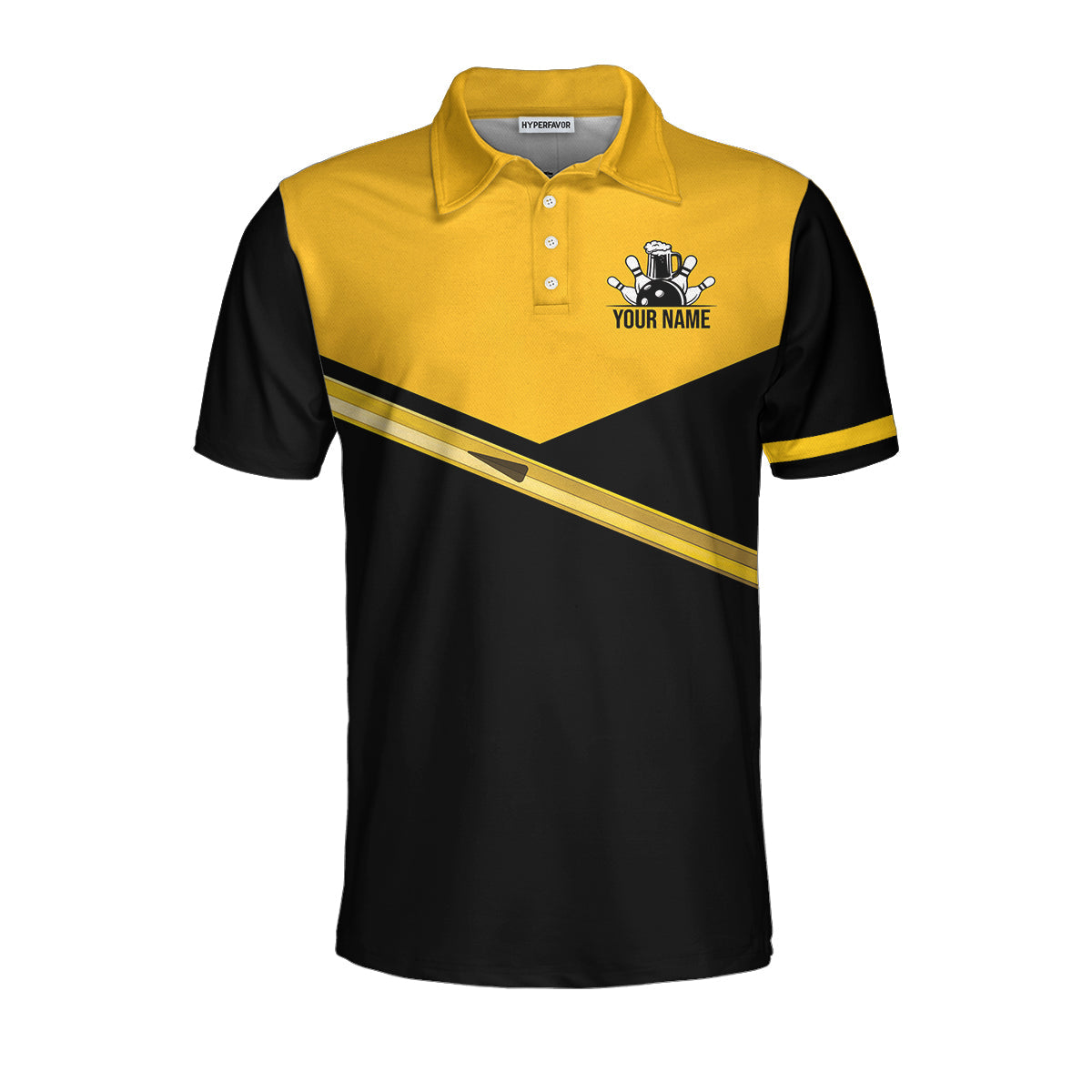 Weekend Forecast Bowling With A High Chance Of Drink Custom Polo Shirt, Personalized Bowling Shirt For Beer Lovers
