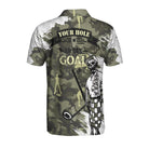 Your Hole Is My Goal Skull Golfer Custom Polo Shirt, Personalized Golf Shirt For Men