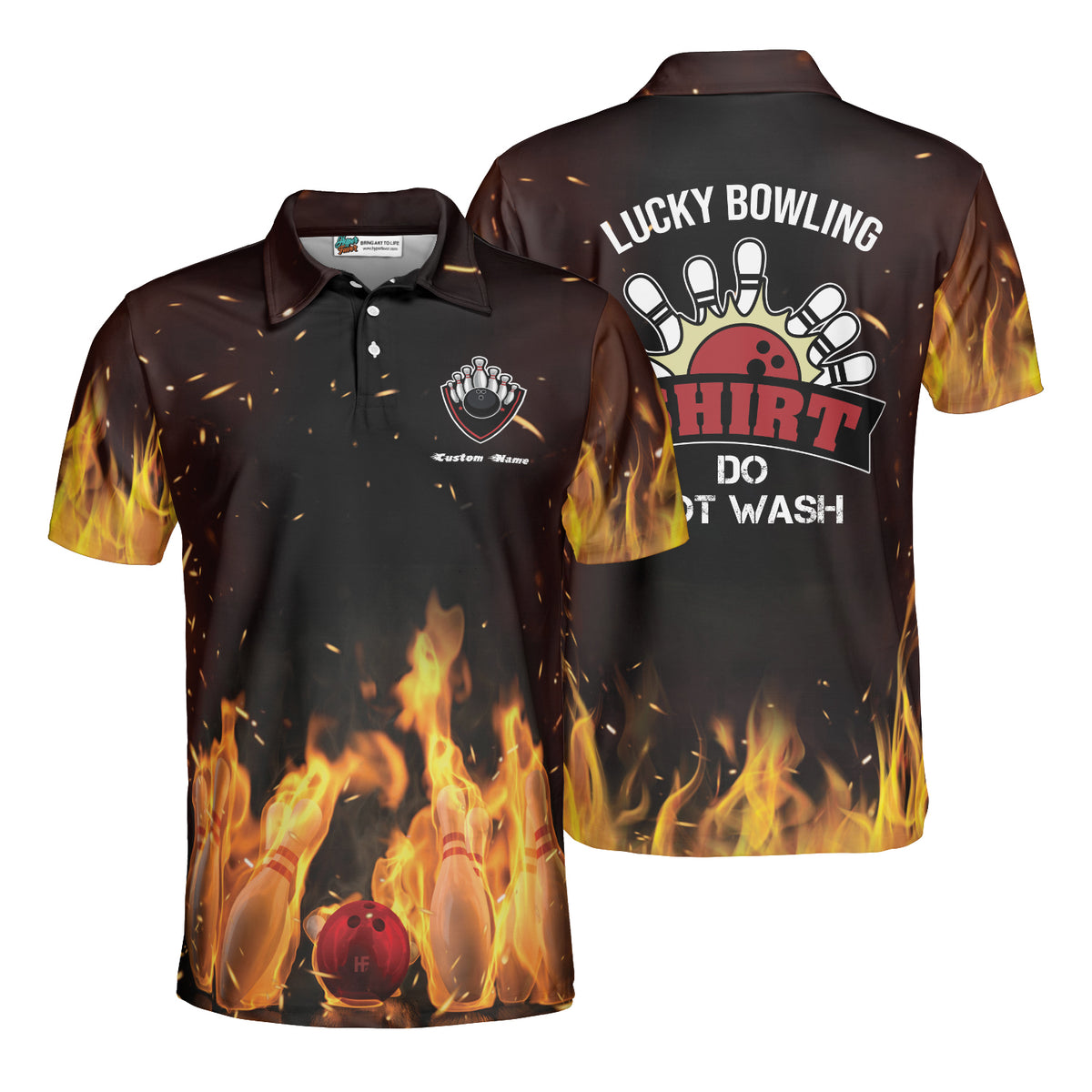 Bowlers Choice Polo Shirt Custom Bowling Shirt for Men