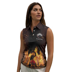 Bowlers Choice Sleeveless Polo Shirt Custom Bowling Shirt for Women