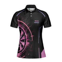 Custom Women's Dart Team Polo Shirt – Personalized Dartboard Design