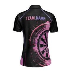 Custom Women's Dart Team Polo Shirt – Personalized Dartboard Design