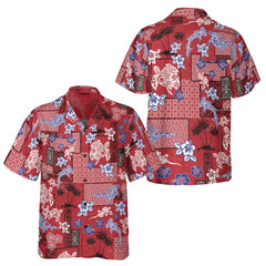 Eternal Aloha Hawaiian Shirt for Men, Vintage Polynesian Pattern Shirt, Tropical Island Vacation Shirt