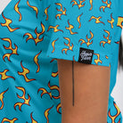 Golf Wang Inspired Flame Polo Shirt for Women, Stylish Streetwear Golf Polo