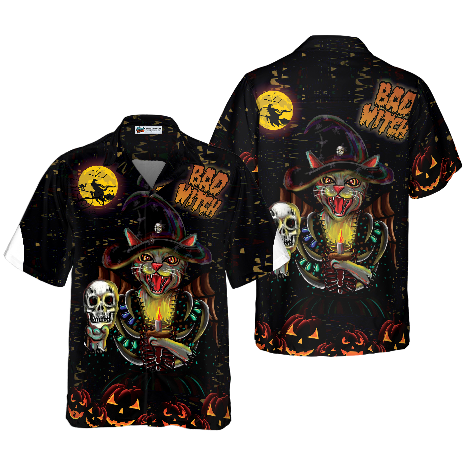 I'm A Bad Witch Cat Hawaiian Shirt