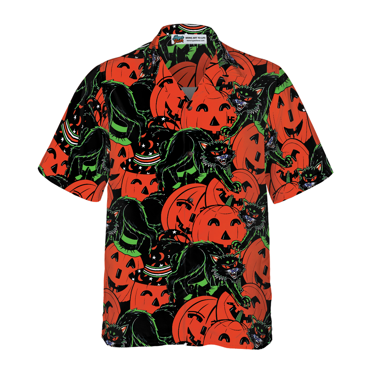 Halloween Horror Queen Cat Halloween Hawaiian Shirt, Halloween Shirt For Men And Women