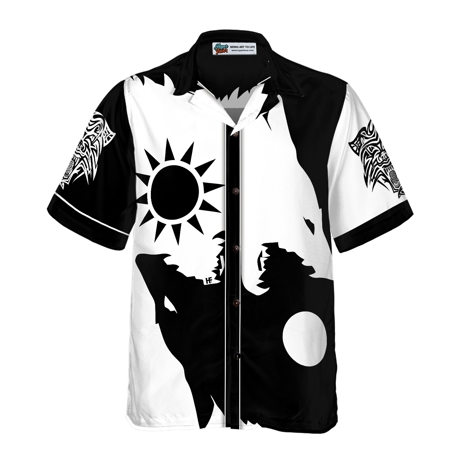 Day And Night Wolves Hawaiian Shirt